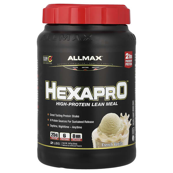 ALLMAX, Hexapro™, High-Protein Lean Meal, French Vanilla, 2 lbs (907 g)