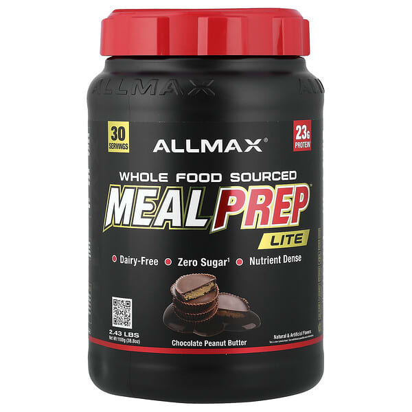 ALLMAX, Meal Prep™ Lite, Chocolate Peanut Butter, 2.43 lbs (38.8 oz)