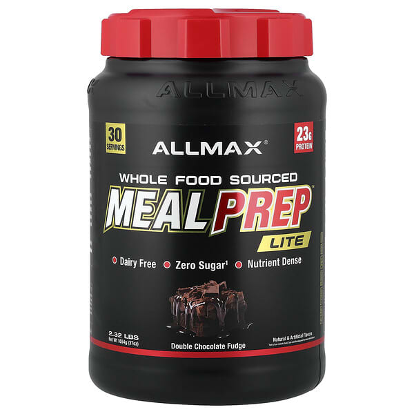 ALLMAX, Meal Prep™ Lite, Double Chocolate Fudge, 2.32 lbs (1,054 g)