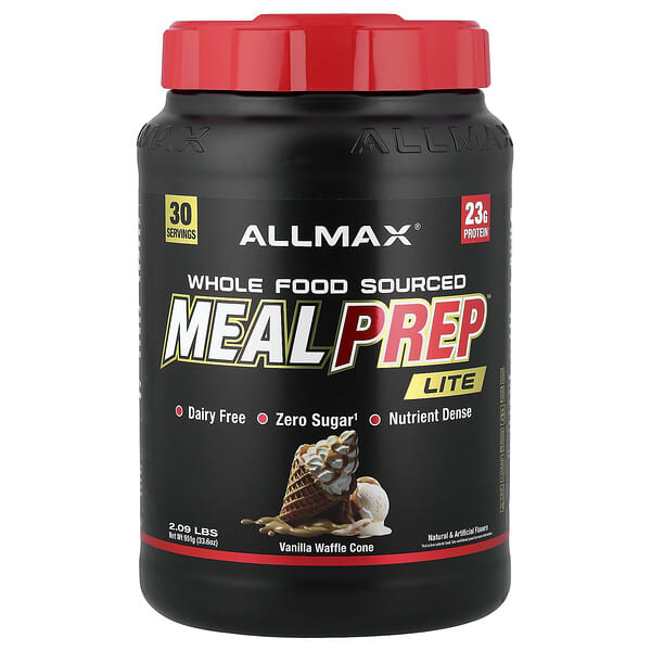 ALLMAX, Meal Prep™ Lite, Vanilla Waffle Cone, 2.09 lbs (951 g)