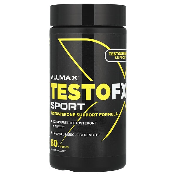 ALLMAX, TestoFX Sport, Testosterone Support Formula, 80 Capsules 5 ALLMAX, TestoFX Sport, Testosterone Support Formula, 80 Capsules