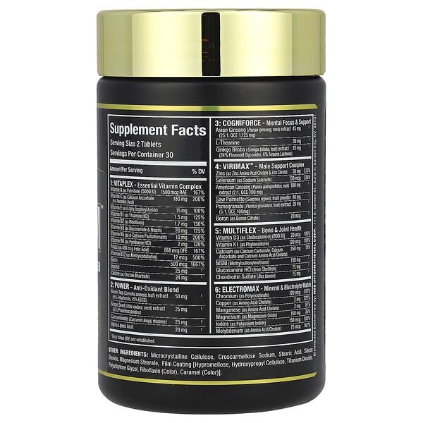 Alternative view of ALLMAX, VITAFORM™, Premium Multi-Vitamin For Men, 60 Tablets