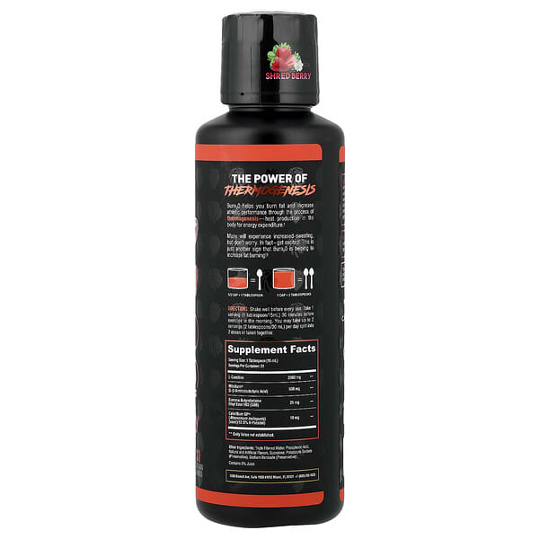 Alternative view of ALPHA LION, Burn2O, Shred Berry, Strawberry & Vanilla, 15.72 oz (465 ml)