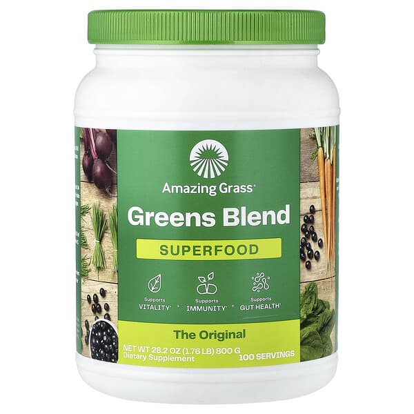 Amazing Grass, Greens Blend, Superfood, 1.76 lb (800 g)