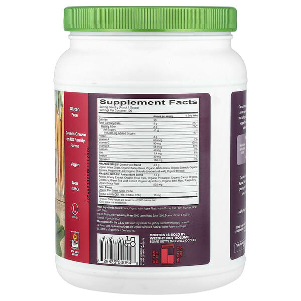 Alternative view of Amazing Grass, Greens Blend Superfood, Berry, 1.76 lb (800 g)