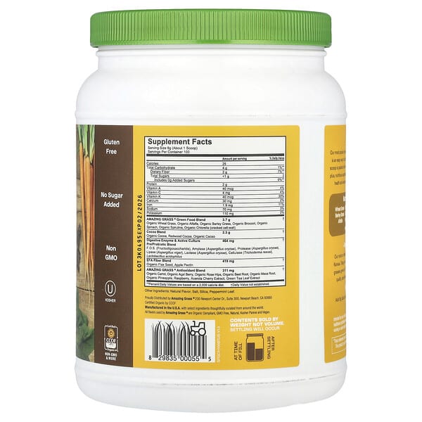 Alternative view of Amazing Grass, Greens Blend, Superfood, Chocolate, 1.76 lb (800 g)