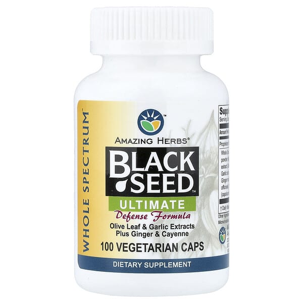 Amazing Herbs, Black Seed™, Ultimate Defense Formula, 100 Vegetarian Caps
