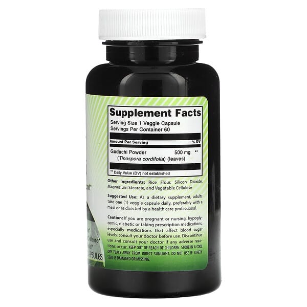 Alternative view of Amazing India, Guduchi, 500 mg, 60 Veggie Capsules