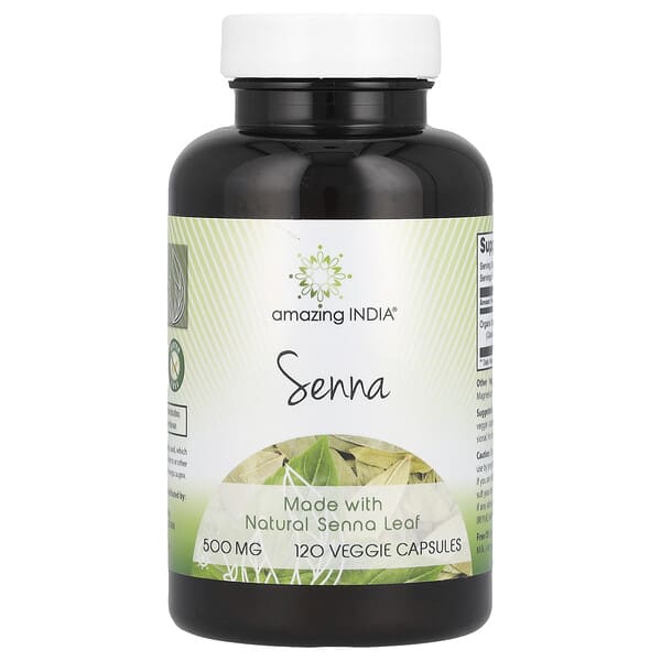 Amazing India, Senna , 500 mg , 120 Veggie Capsules