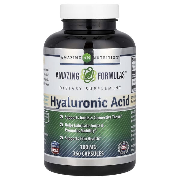 Amazing Nutrition, Hyaluronic Acid, 100 mg, 360 Capsules