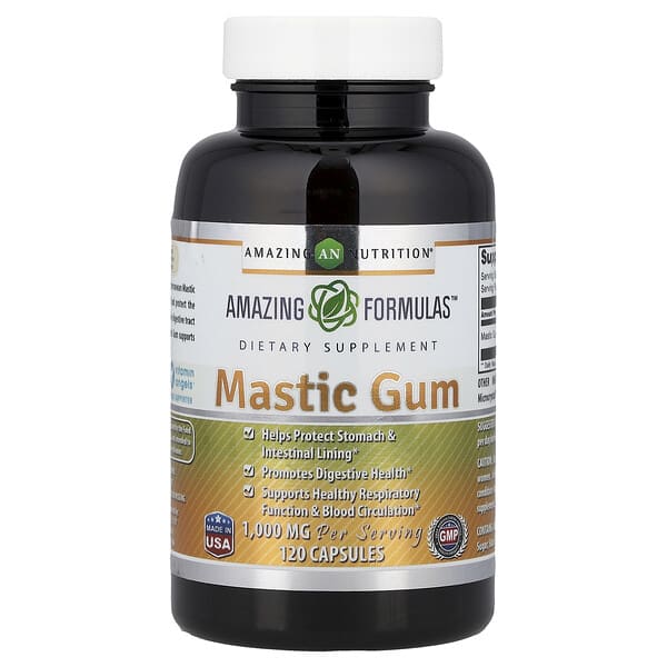 Amazing Nutrition, Mastic Gum, 120 Capsules (500 mg per Capsule)