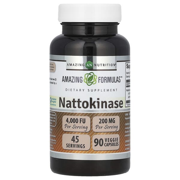Amazing Nutrition, Nattokinase, 90 Veggie Capsules (100 mg per Capsule)