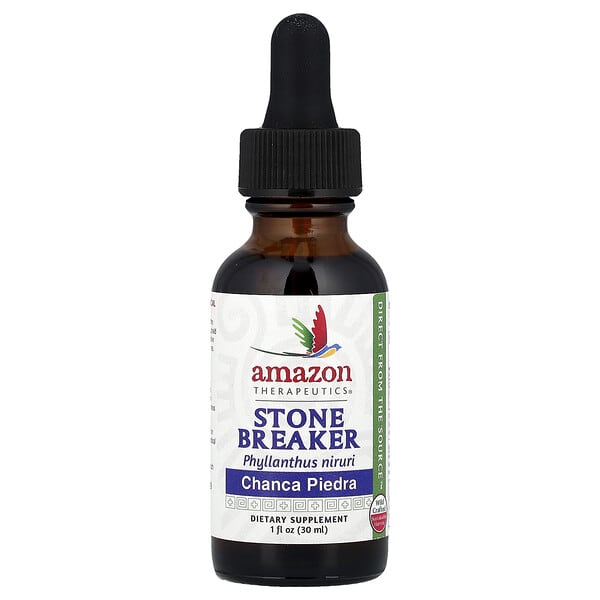 Amazon Therapeutics, Stone Breaker, Chanca Piedra, 1 fl oz (30 ml) 3 Amazon Therapeutics, Stone Breaker, Chanca Piedra, 1 fl oz (30 ml)