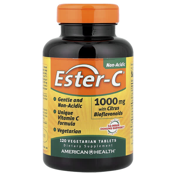 American Health, Ester-C® with Citrus Bioflavonoids, 1,000 mg, 120 Vegetarian Tablets