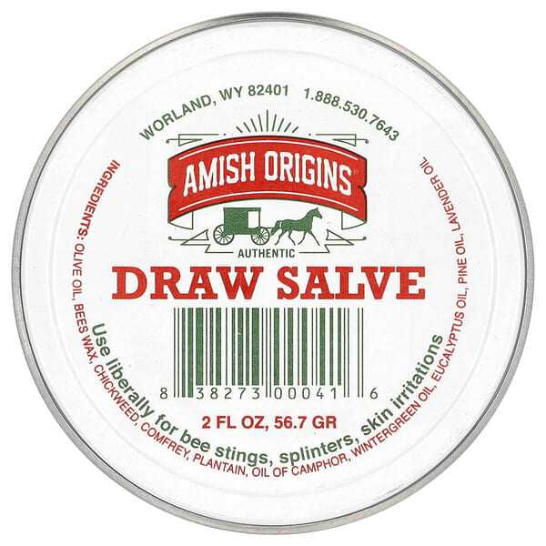 Amish Origins, Draw Salve, 2 fl oz (56.7 g)