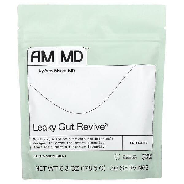 Amy Myers MD, Leaky Gut Revive®, Unflavored, 6.3 oz (178.5 g)