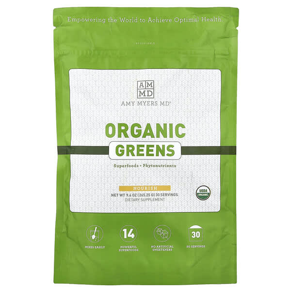 Amy Myers MD, Organic Greens, 9.4 oz (265.25 g)