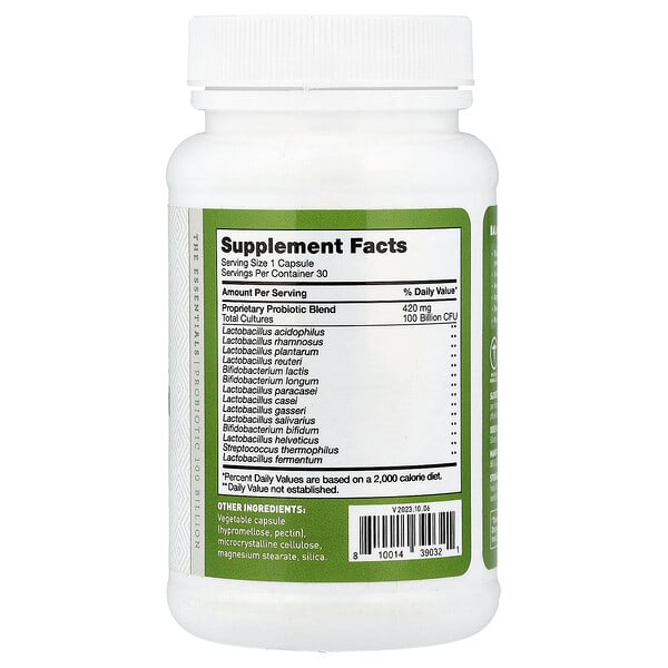 Alternative view of Amy Myers MD, Probiotic 100 Billion, 30 Capsules