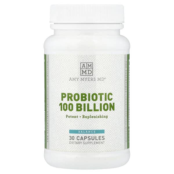 Amy Myers MD, Probiotic 100 Billion, 30 Capsules