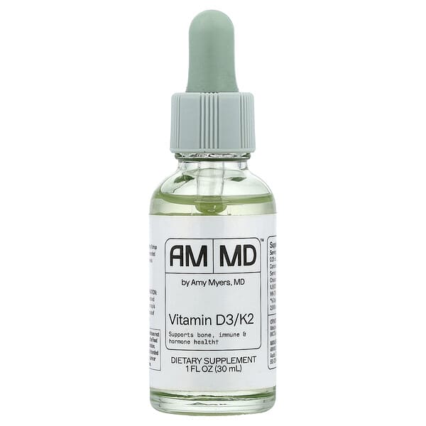 Amy Myers MD, Vitamin D3/K2, 1 fl oz (30 ml)