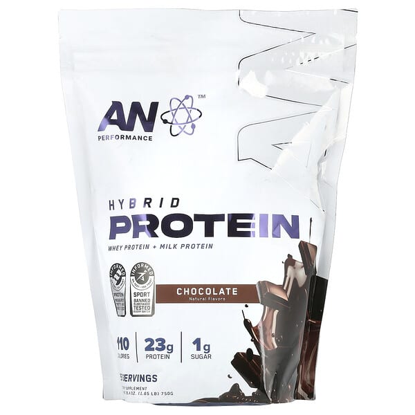 AN Supps, Performance, Hybrid Protein, Chocolate, 1.65 lb (750 g)