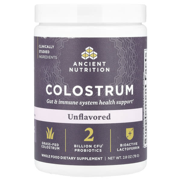 Ancient Nutrition, Colostrum, Unflavored, 2.8 oz (78 g)