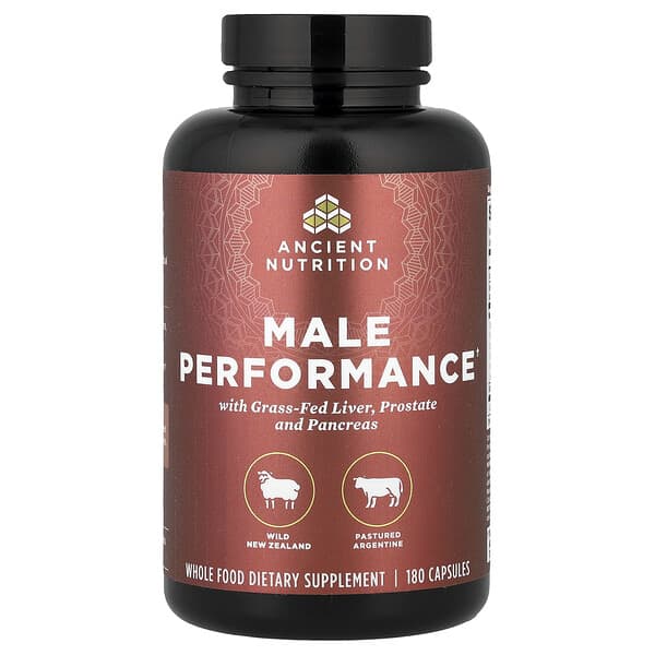 Ancient Nutrition, Male Performance, 180 Capsules