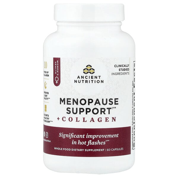 Ancient Nutrition, Menopause Support + Collagen, 60 Capsules