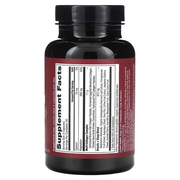 Alternative view of Ancient Nutrition, Multi Collagen, Beauty + Sleep Support, 90 Capsules