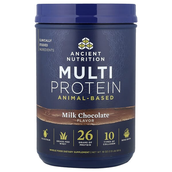 Ancient Nutrition, Multi Protein, Animal-Based, Milk Chocolate, 1.13 lb (511 g)