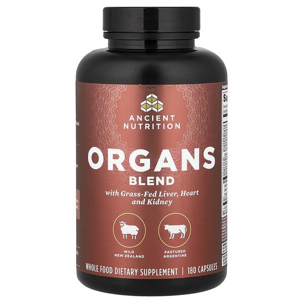 Ancient Nutrition, Organs Blend, 180 Capsules