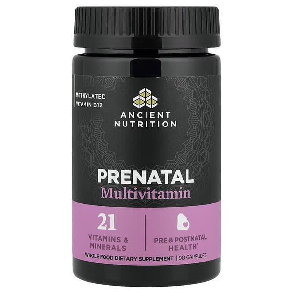 Ancient Nutrition, Prenatal Multivitamin, 90 Capsules