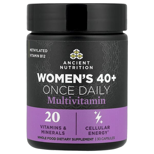 Ancient Nutrition, Women's 40+ Once Daily Multivitamin, 30 Capsules