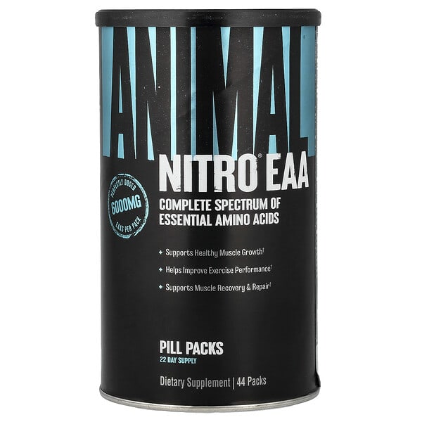 Animal, Nitro® EAA, Complete Spectrum of Essential Amino Acids, 44 Packs 3 Animal, Nitro® EAA, Complete Spectrum of Essential Amino Acids, 44 Packs