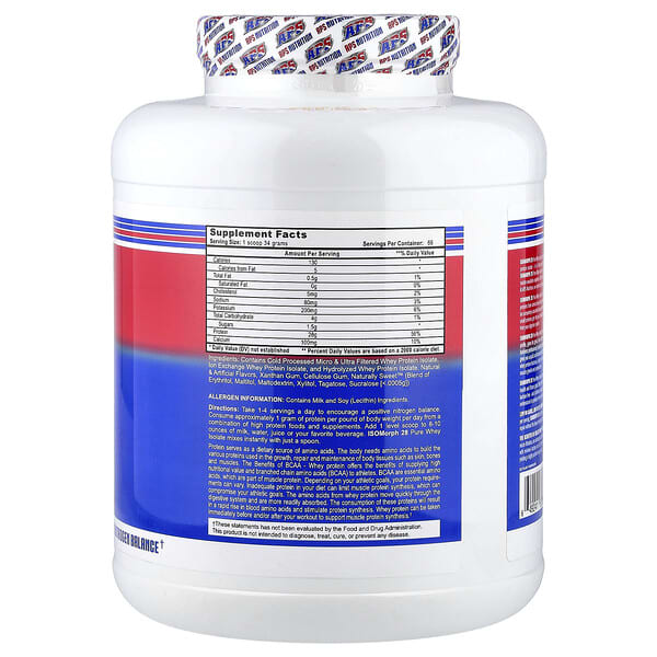 Alternative view of APS, Isomorph™ 28, Pure Whey Isolate, Cinnamon Graham Cracker, 5 lb (2.27 kg)