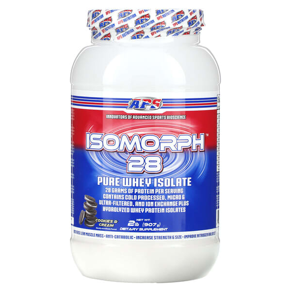 APS, Isomorph 28, Pure Whey Isolate, Cookies & Cream, 2 lb (907 g)