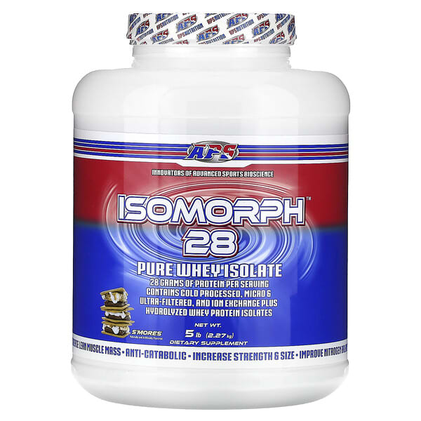 APS, Isomorph 28, Pure Whey Isolate, S'mores , 5 lb (2.27 kg) 5 APS, Isomorph 28, Pure Whey Isolate, S'mores , 5 lb (2.27 kg)