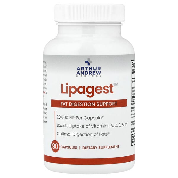 Arthur Andrew Medical, Lipagest™, Fat Digestion Support, 90 Capsules