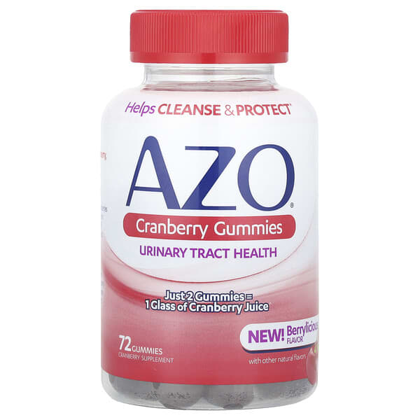 AZO, Cranberry® Gummies, Berrylicious, 72 Gummies (250 mg per Gummy)
