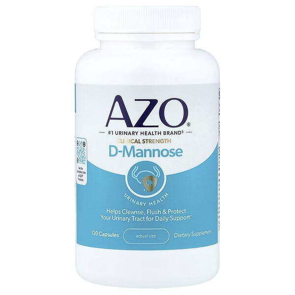 AZO, D-Mannose, Urinary Health, 120 Capsules