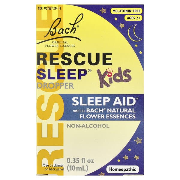 Bach, Kids, Rescue Sleep® Dropper, Ages 2+, 0.35 fl oz (10 ml)