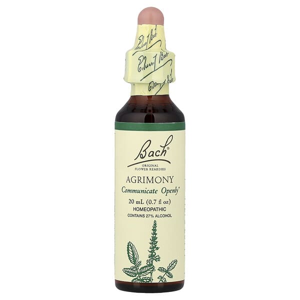 Bach, Original Flower Remedies, Agrimony, 0.7 fl oz (20 ml)
