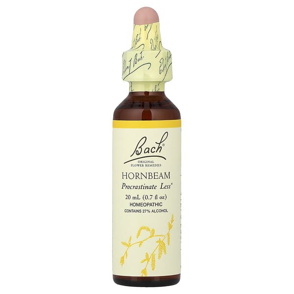 Bach, Original Flower Remedies, Hornbeam, 0.7 fl oz (20 ml)