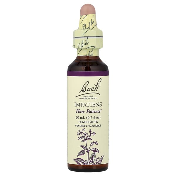 Bach, Original Flower Remedies, Impatiens, 0.7 fl oz (20 ml)