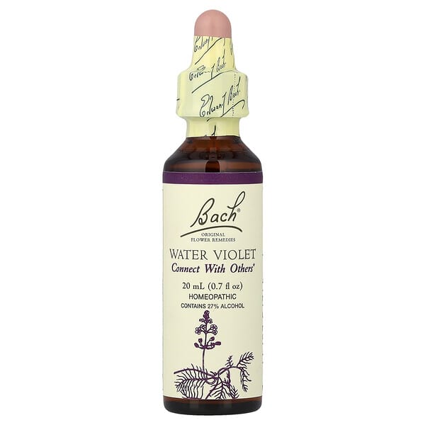 Bach, Original Flower Remedies, Water Violet, 0.7 fl oz (20 ml)