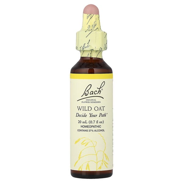 Bach, Original Flower Remedies, Wild Oat, 0.7 fl oz (20 ml)