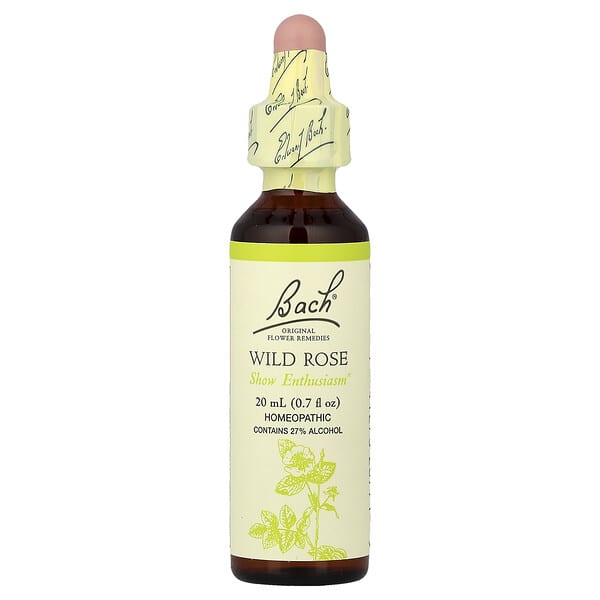 Bach, Original Flower Remedies, Wild Rose, 0.7 fl oz (20 ml)