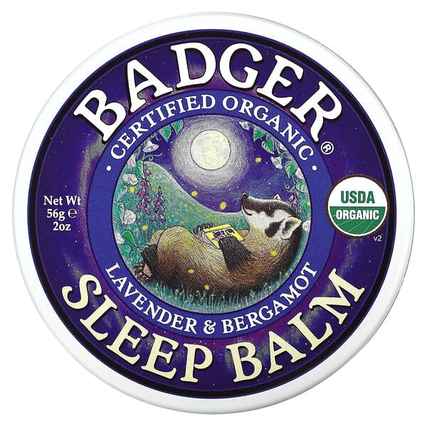 Badger, Organic Sleep Balm, Lavender & Bergamot, 2 oz (56 g)