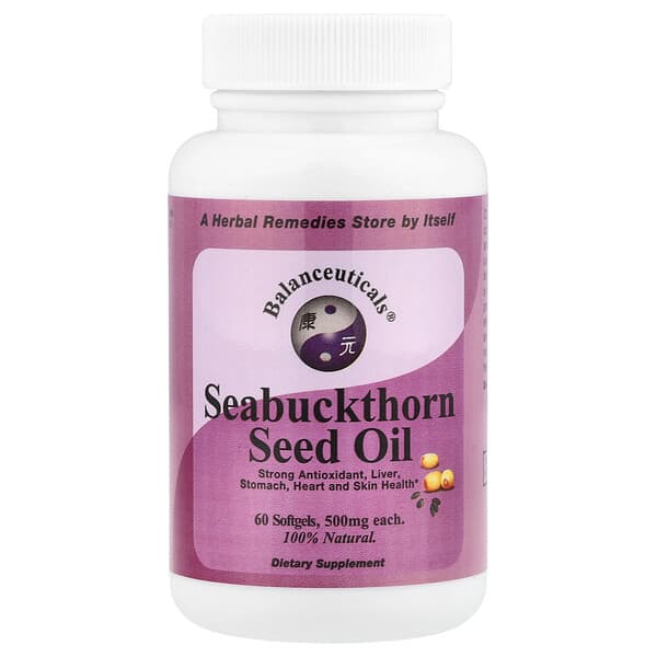 Balanceuticals, Seabuckthorn Seed Oil, 60 Softgels 3 Balanceuticals, Seabuckthorn Seed Oil, 60 Softgels
