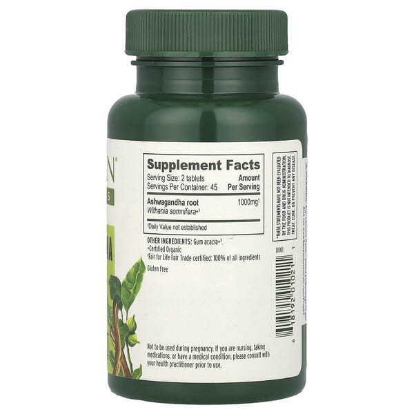 Alternative view of Banyan Botanicals, Ashwagandha, 90 Tablets (500 mg per Tablet)